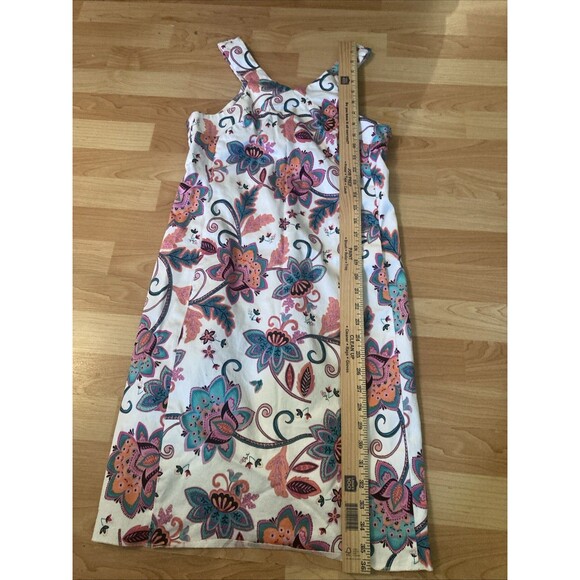 NINE WEST Size 4 Jacobean Floral Fully Lined Shift  Dress w/Pockets - Picture 4 of 11